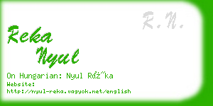 reka nyul business card